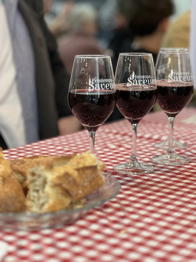 Verre de vin Le printemps des saveurs