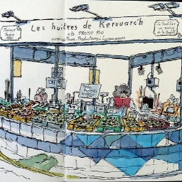 Lgoo LES HUÎTRES DE KEROUARC'H